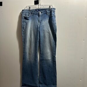 Levi's Slight Curve Classic Boot Cut Blue Stretch Denim Jeans Size 14/32